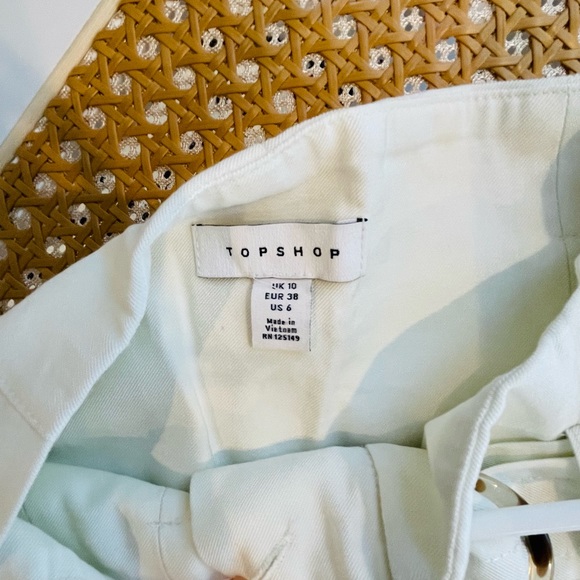 TOPSHOP Paperbag Utility Shorts size 6 - Picture 3 of 6